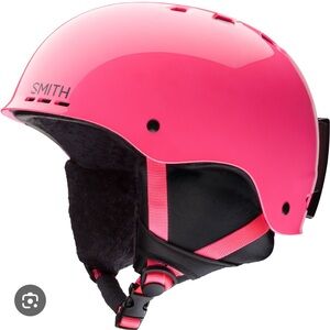 SMITH holt jr. Vibrant Pink Kids Helmet sz M 53-58 ski helmet neon